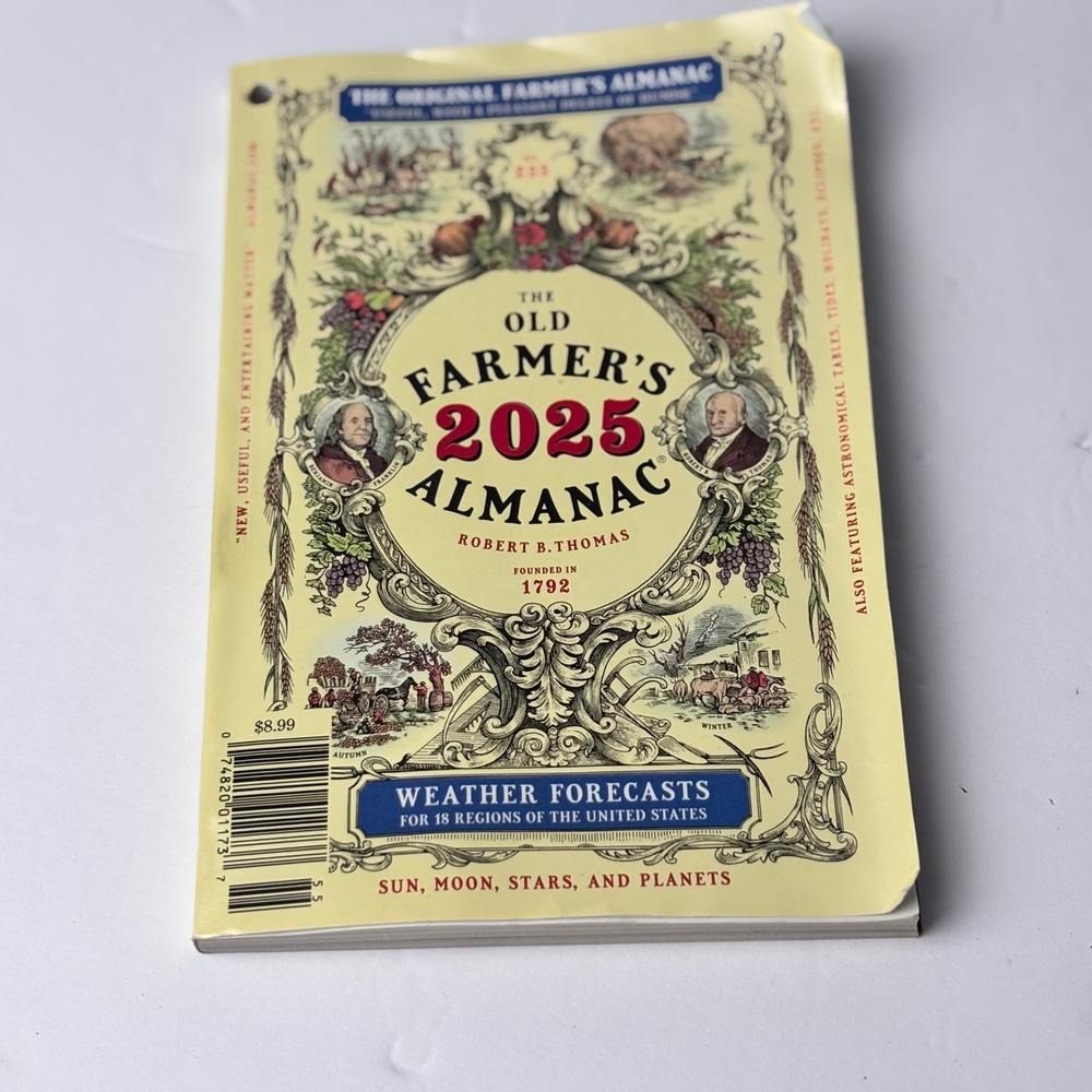 The Old Farmer's‎ Almanac 2025 Weather Forecasts Gardening Astronomy Reference